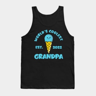 World's Coolest Grandpa Est. 2022 Kawaii Ice Cream Tank Top